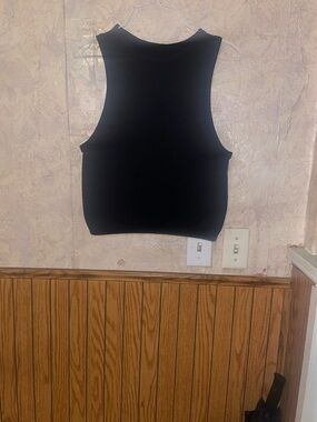 Love Black Sleeveless Crop Tank (3X/4X)